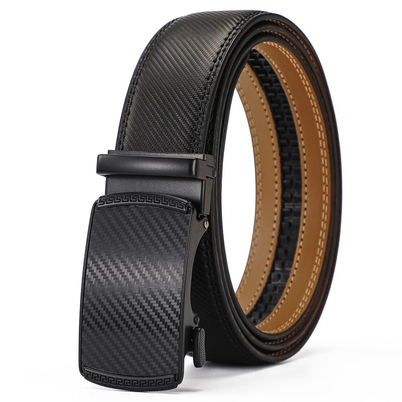🔥🎁Best Gift for Father💕Leather Ratchet Belt With Adjustable Buckle