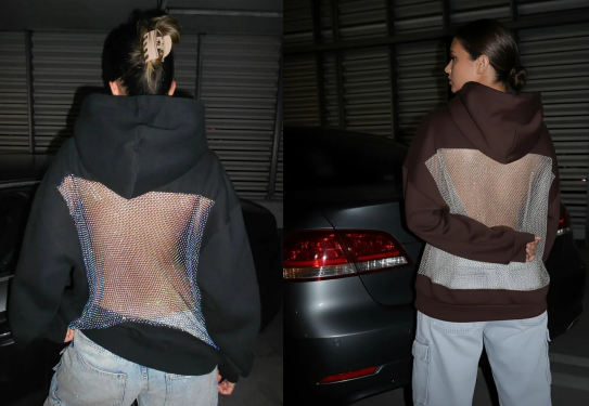 Spotlight CrystalMesh Oversized Sparkle Hoodie