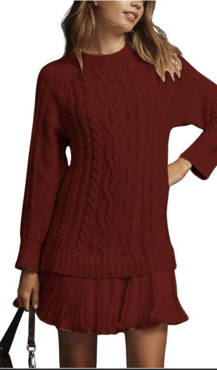 Cozy Cable Knit Mini