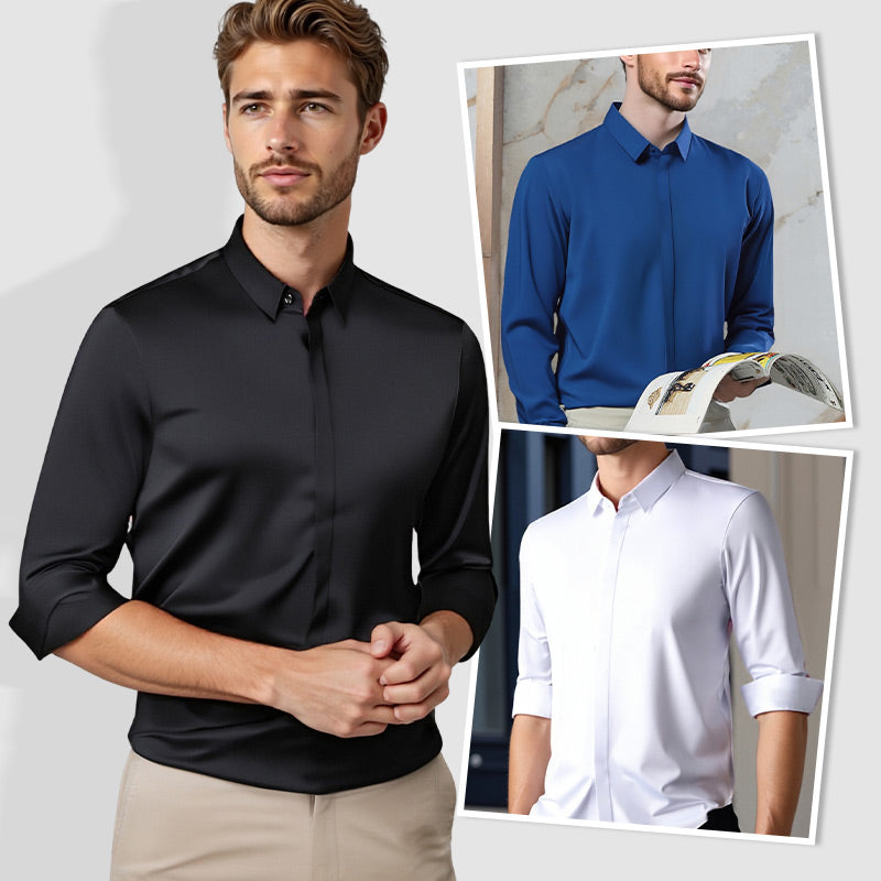 🔥2026 HOT SALE🔥Men's Wrinkle-Free Button-Down Shirt