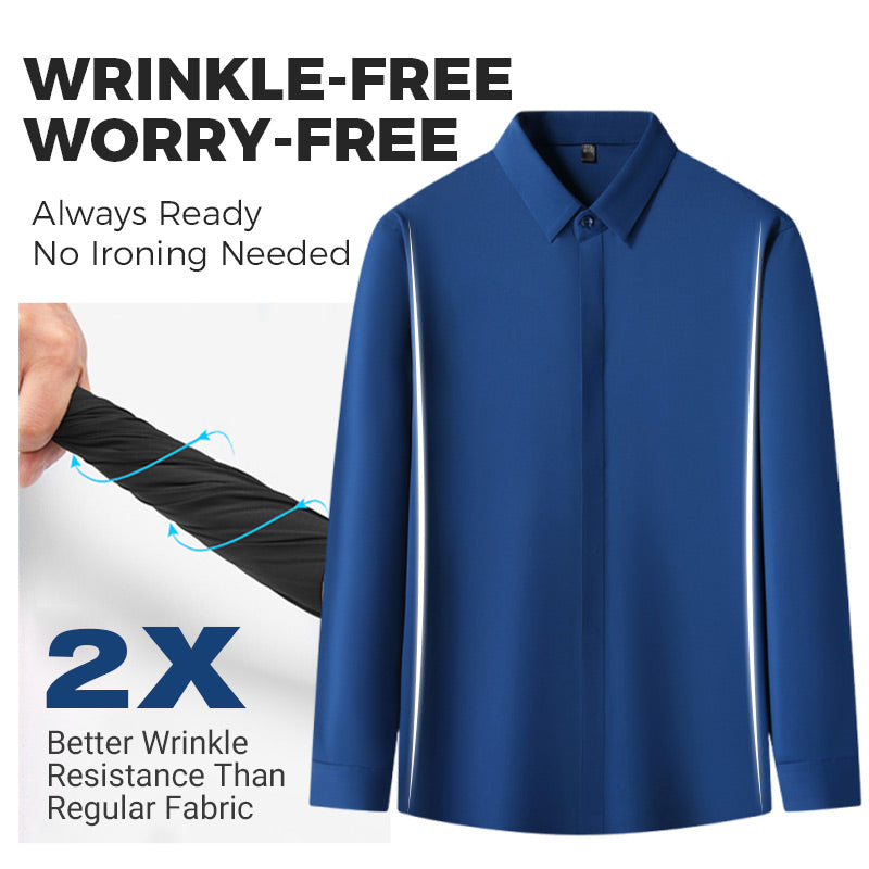 🔥2026 HOT SALE🔥Men's Wrinkle-Free Button-Down Shirt