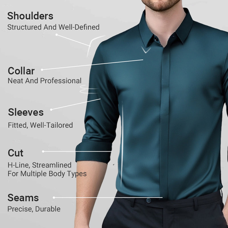 🔥2026 HOT SALE🔥Men's Wrinkle-Free Button-Down Shirt