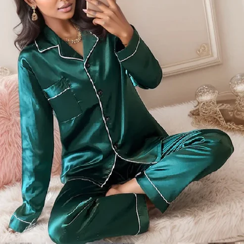 Soft Long Sleeve Pajamas Set