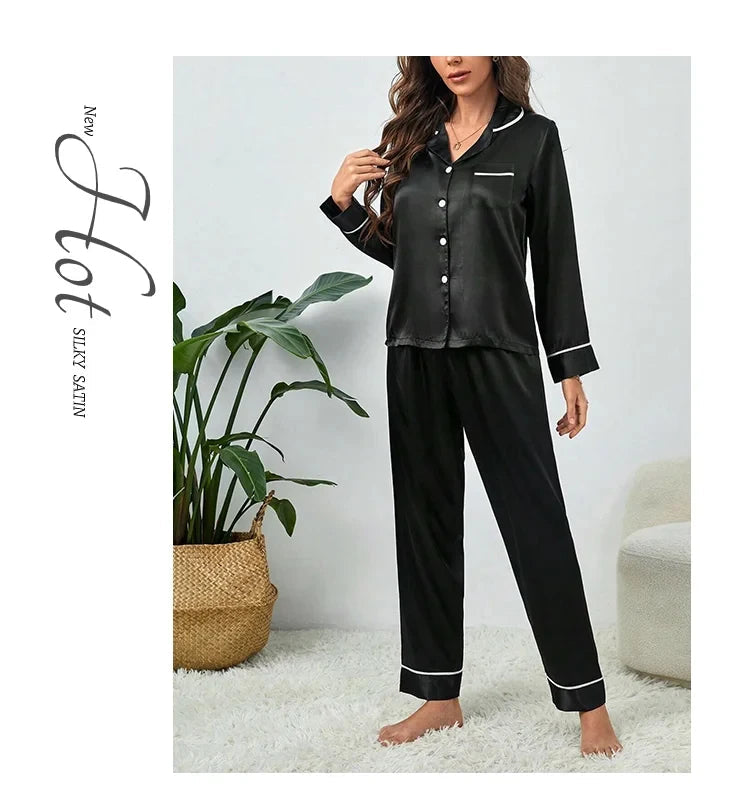 Soft Long Sleeve Pajamas Set