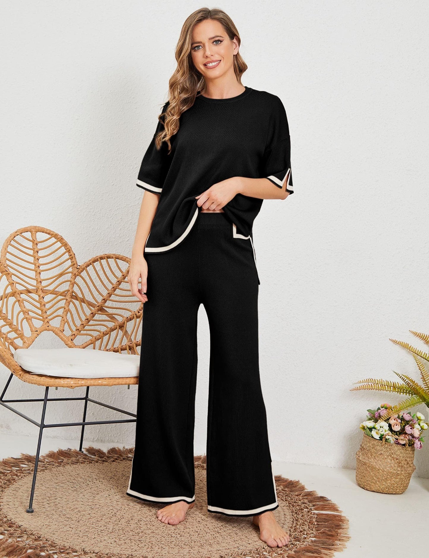 Classy Cozy Knit Lounge Set