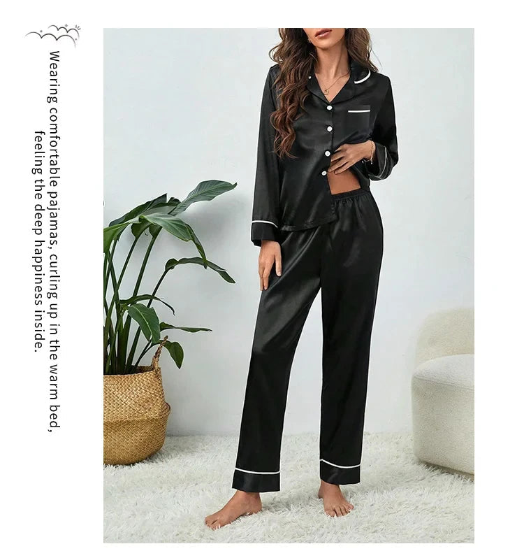 Soft Long Sleeve Pajamas Set