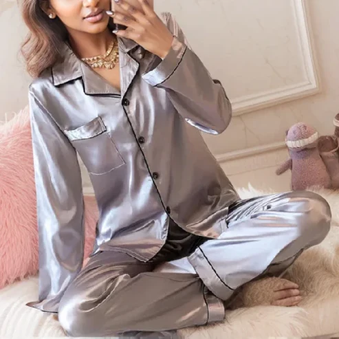 Soft Long Sleeve Pajamas Set