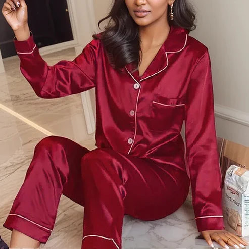 Soft Long Sleeve Pajamas Set