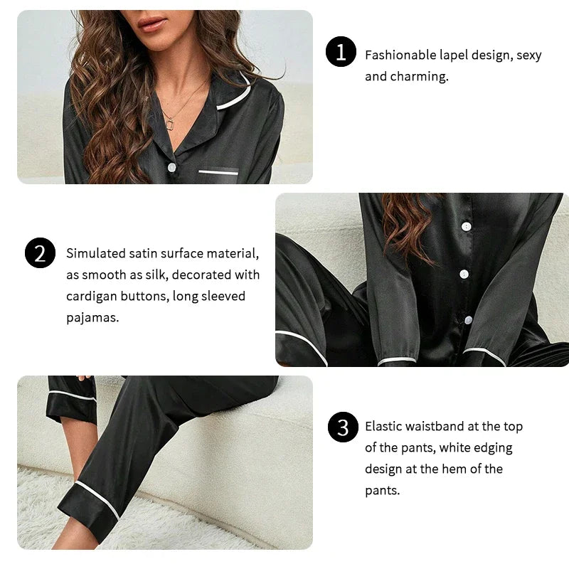 Soft Long Sleeve Pajamas Set
