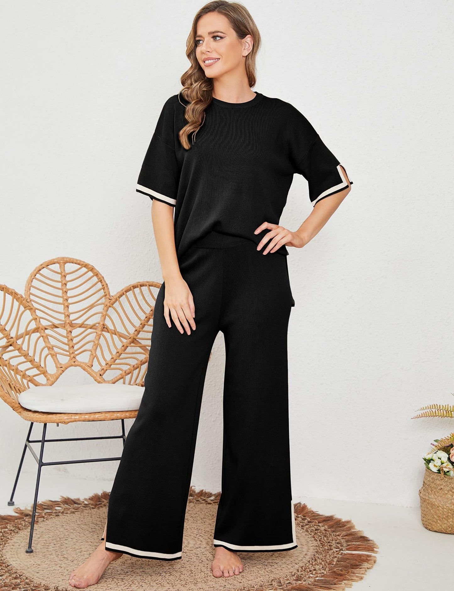 Classy Cozy Knit Lounge Set